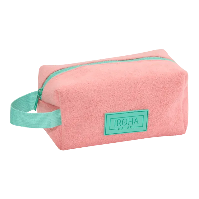 Iroha Nature beauty case spugna 17x9 cm rosa