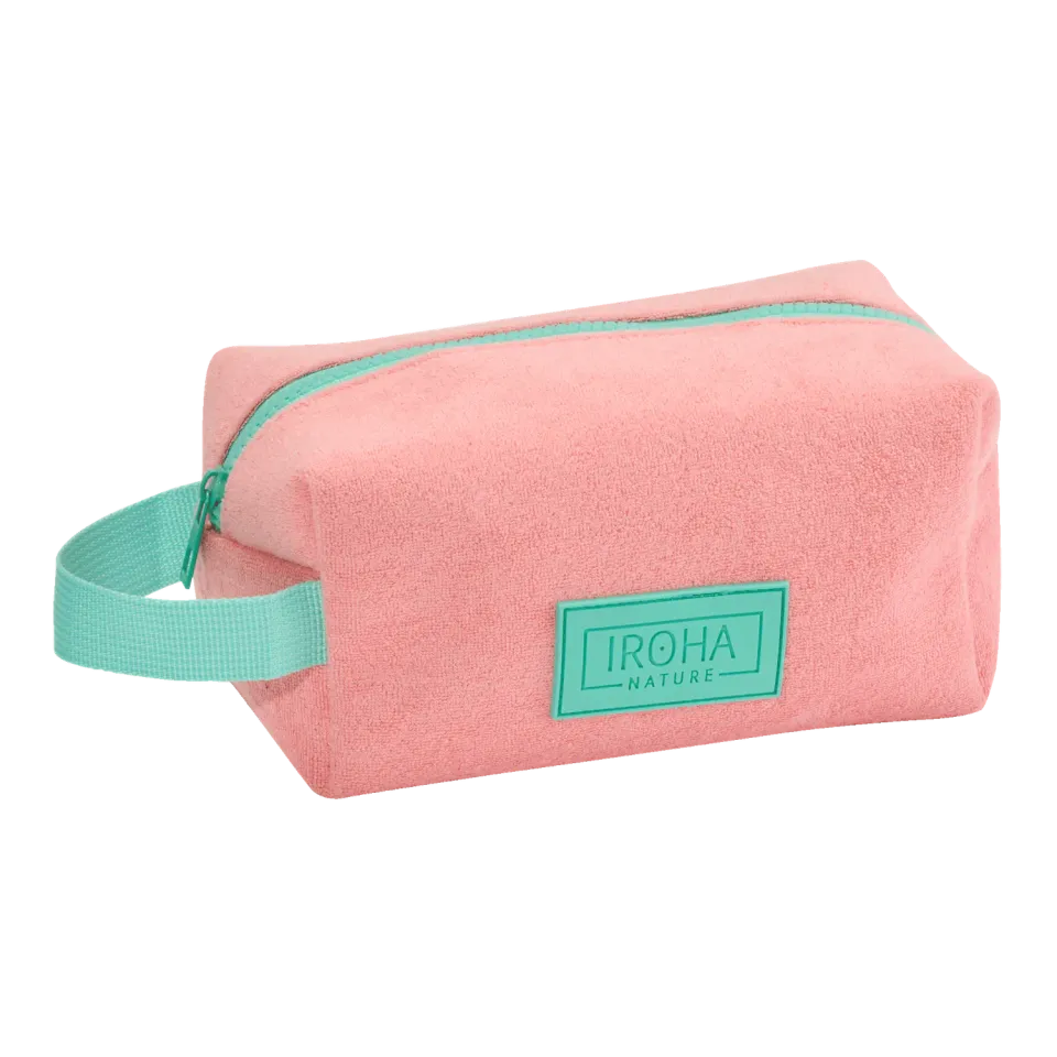 Iroha Nature beauty case spugna 17x9 cm rosa