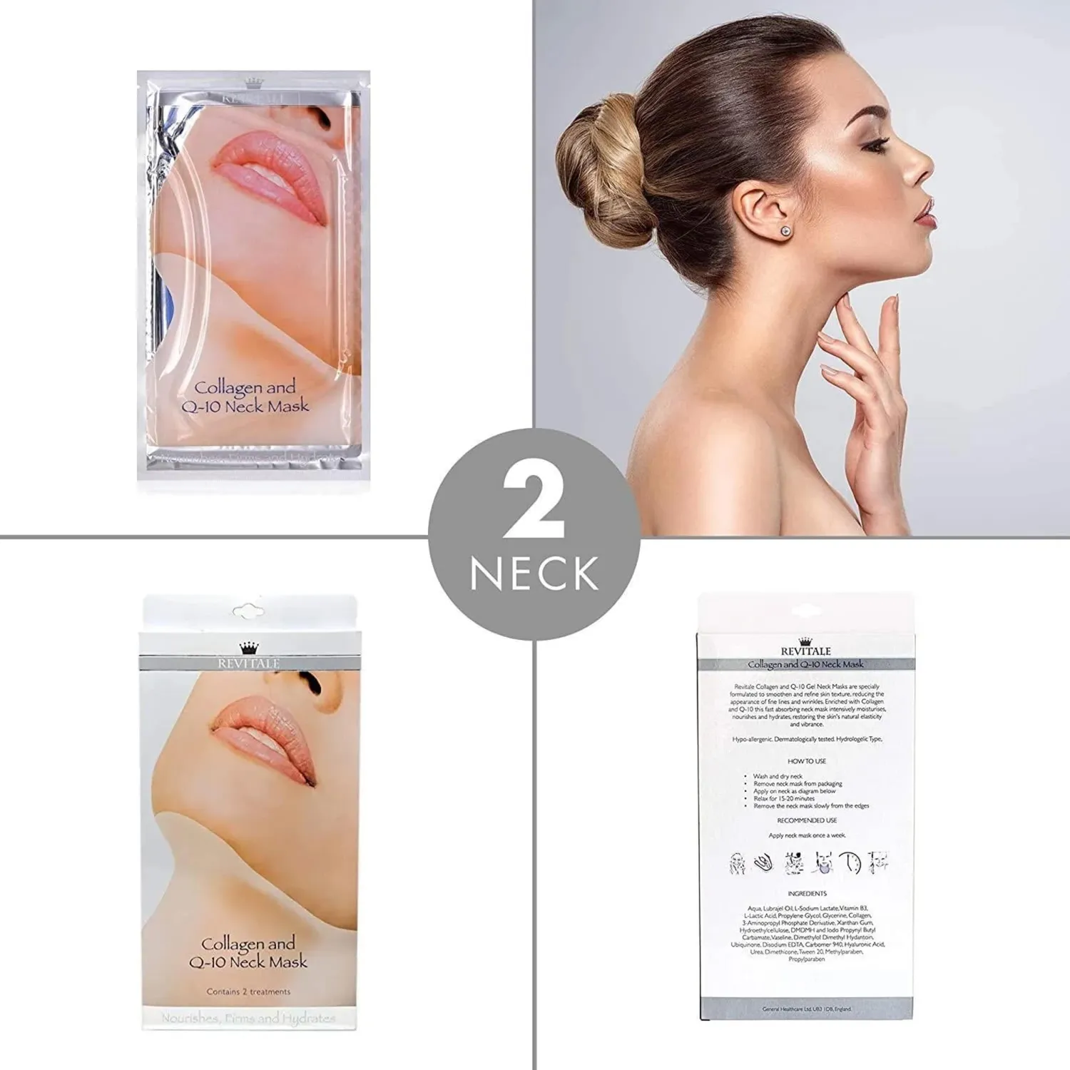 Revitale Classic Beauty Spa set 5 maschere viso collo occhi