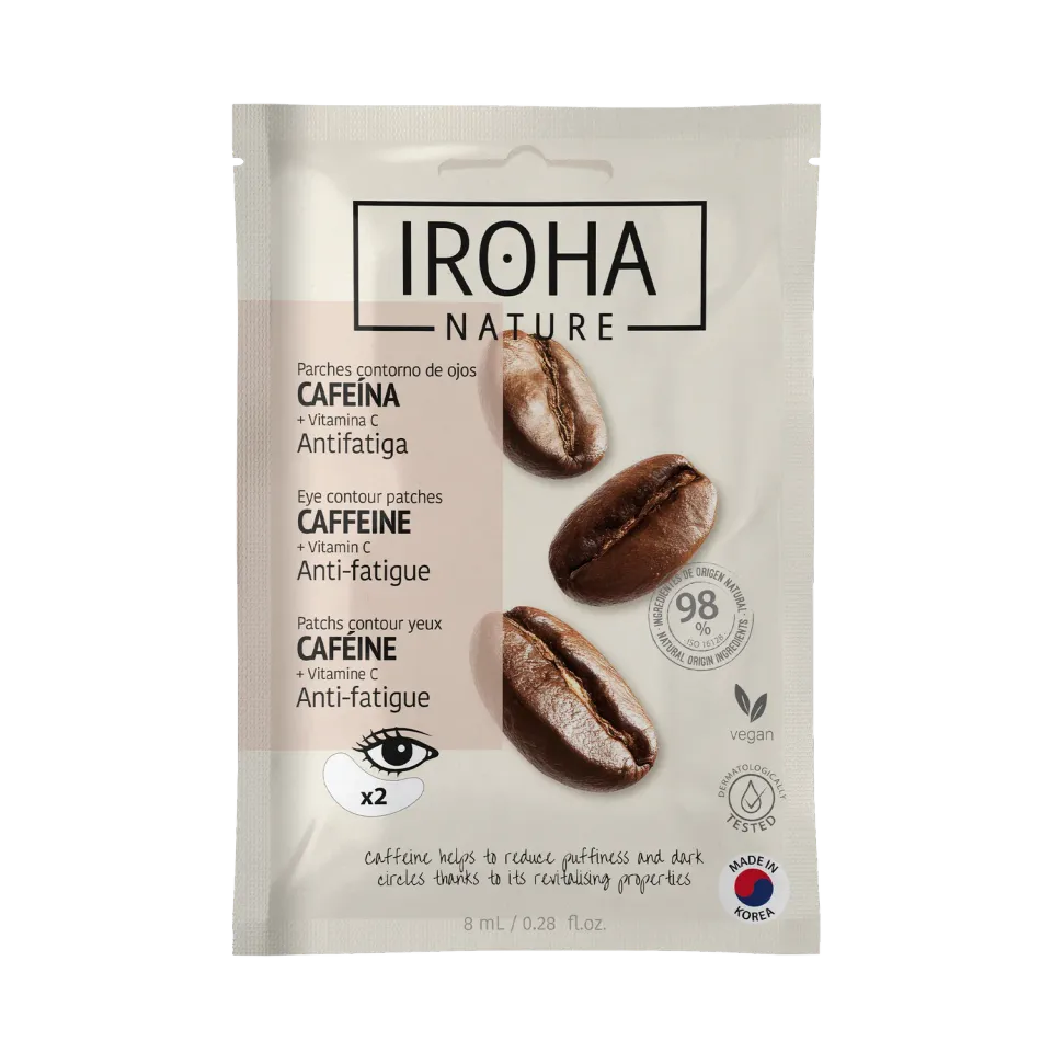 Irohanature Anti-Fatigue Caffeine patch occhi caffeina 15 minuti