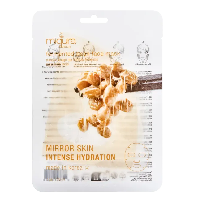 Miqura K-beauty Fermented Bean maschera viso idratante