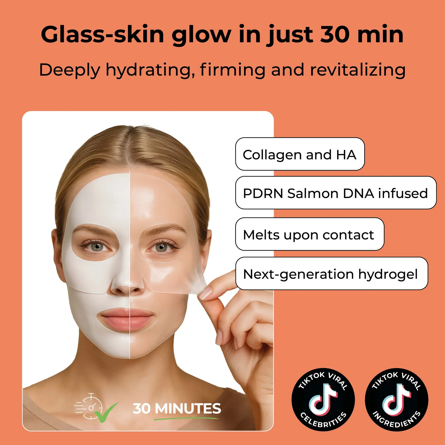 Starskin Essentials Collagen PDRN Salmon DNA maschera viso 4 pezzi
