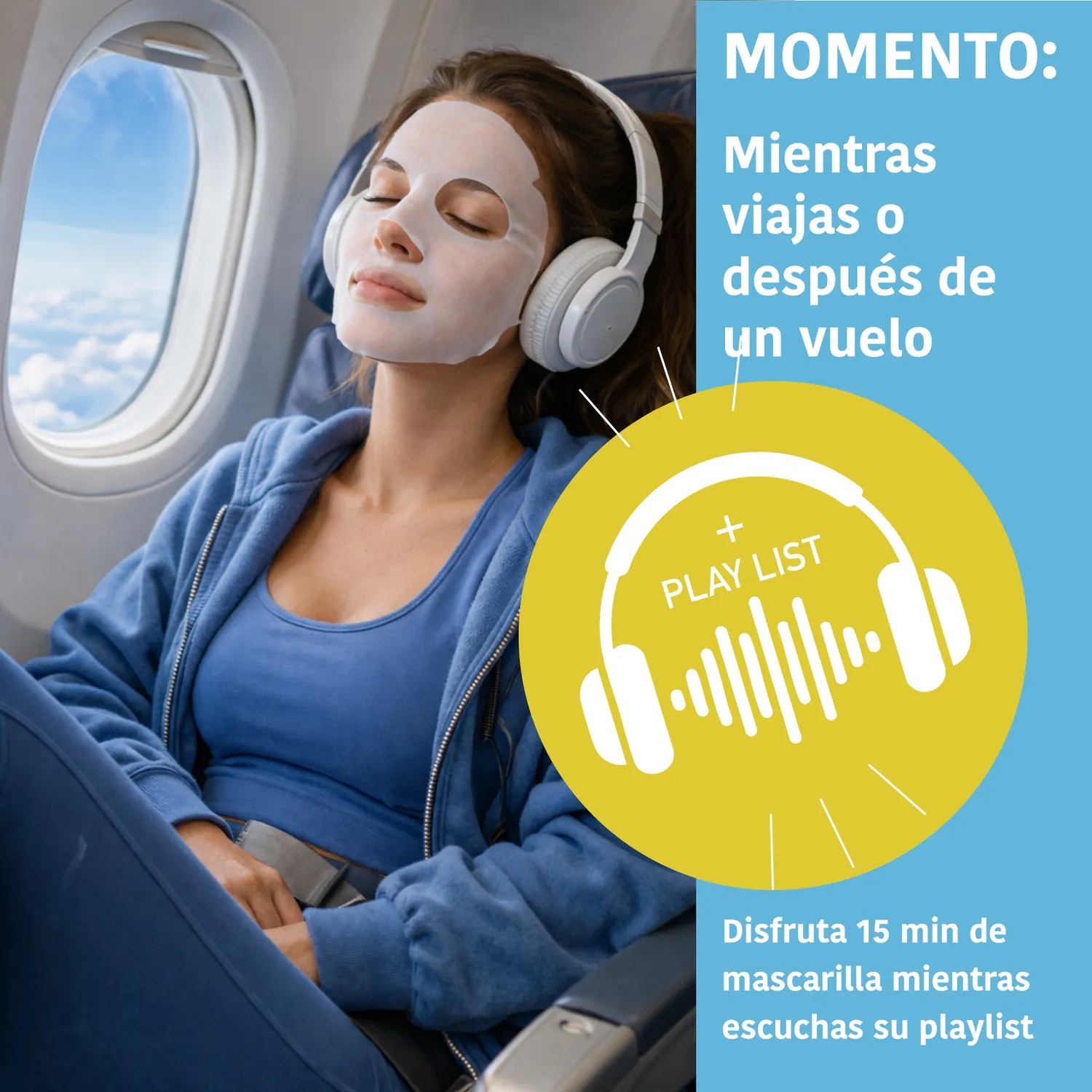 Iroha Nature Jet Lag Recovery maschera viso CICA monodose lenitiva