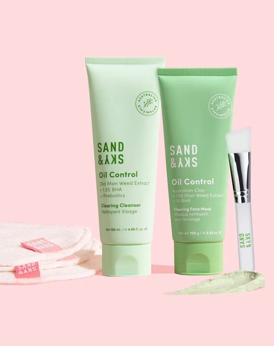 Sand & Sky Goodbye Breakout Kit detergente + maschera brufoli