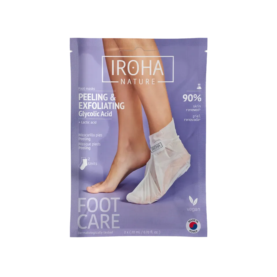 Iroha Nature peeling piedi calzini acido glicolico 1 paio