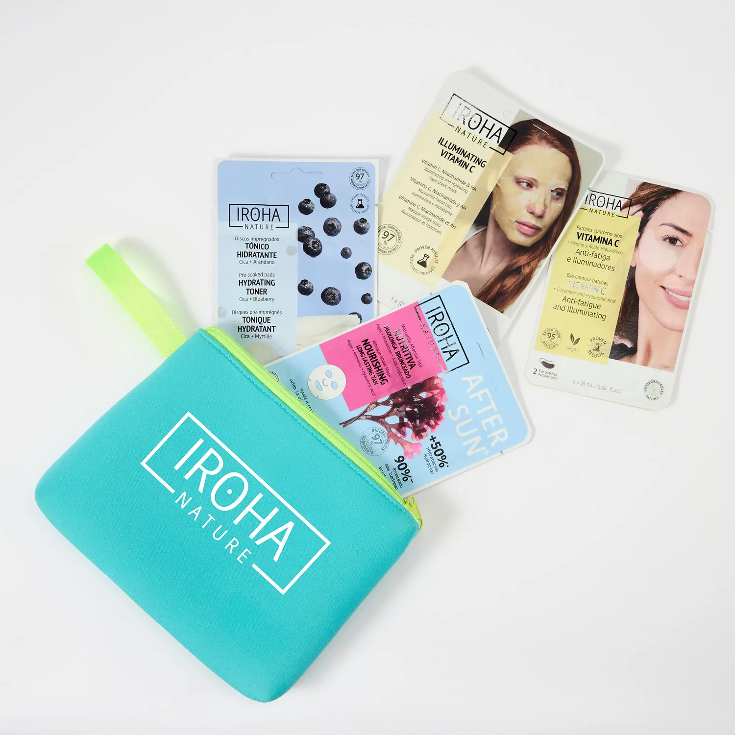 Iroha Nature Travel Essentials Kit Viso 5 Pezzi da Viaggio