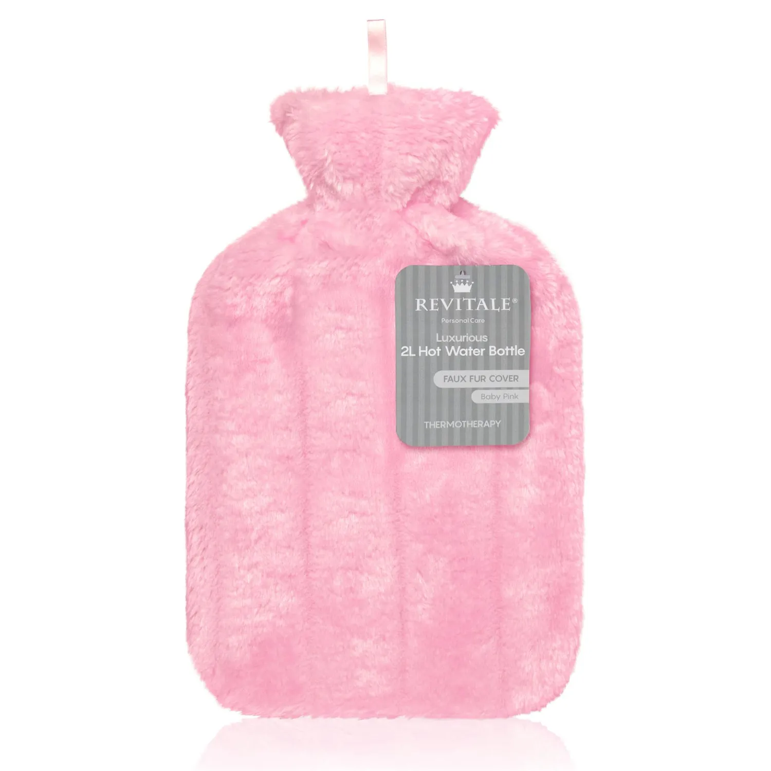 Revitale Borsa Acqua Calda Lusso 2 Litri Rosa Baby Gomma