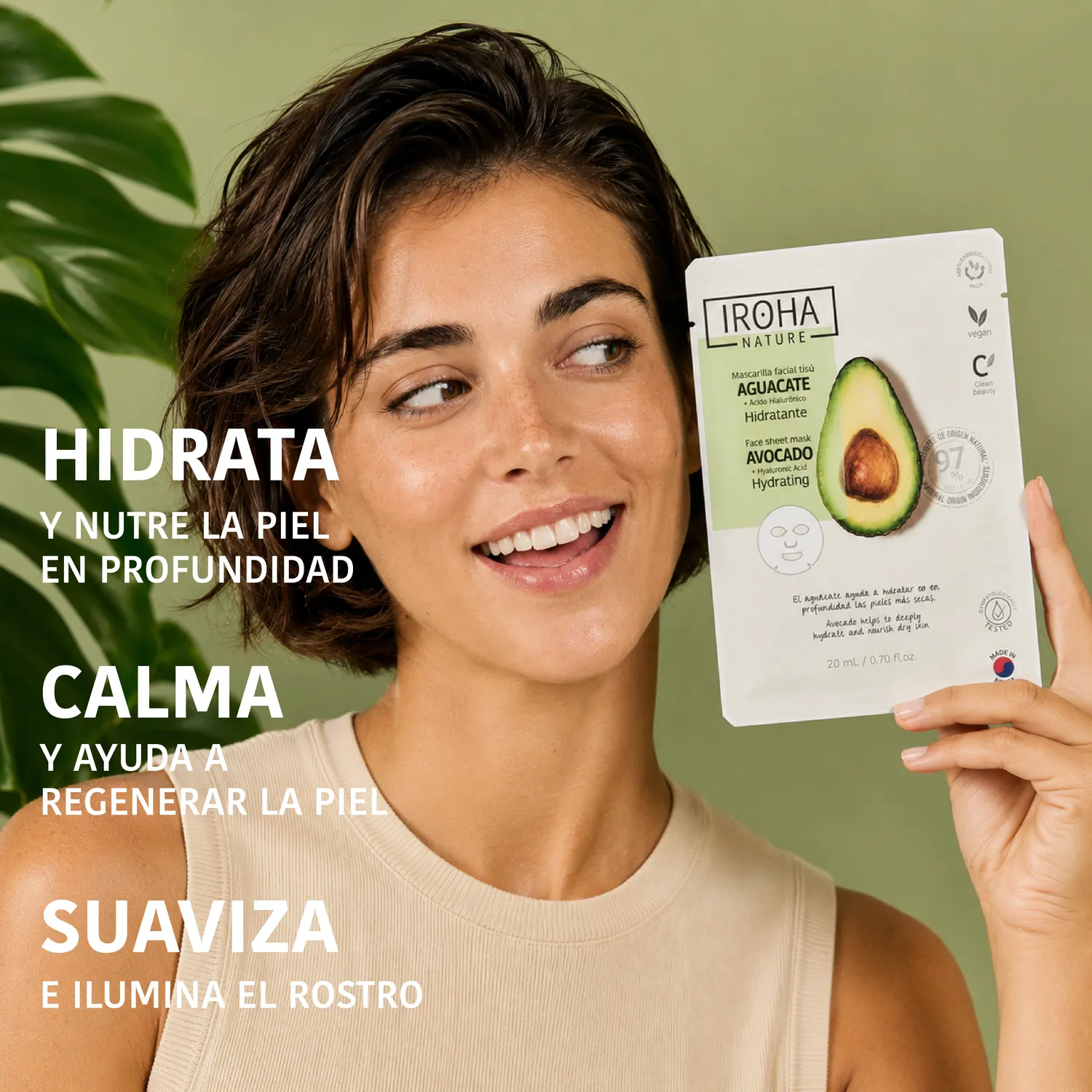 Iroha Nature Avocado maschera viso idratante