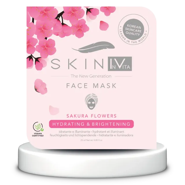Skin IV Sakura Water Bomb maschera viso idratante