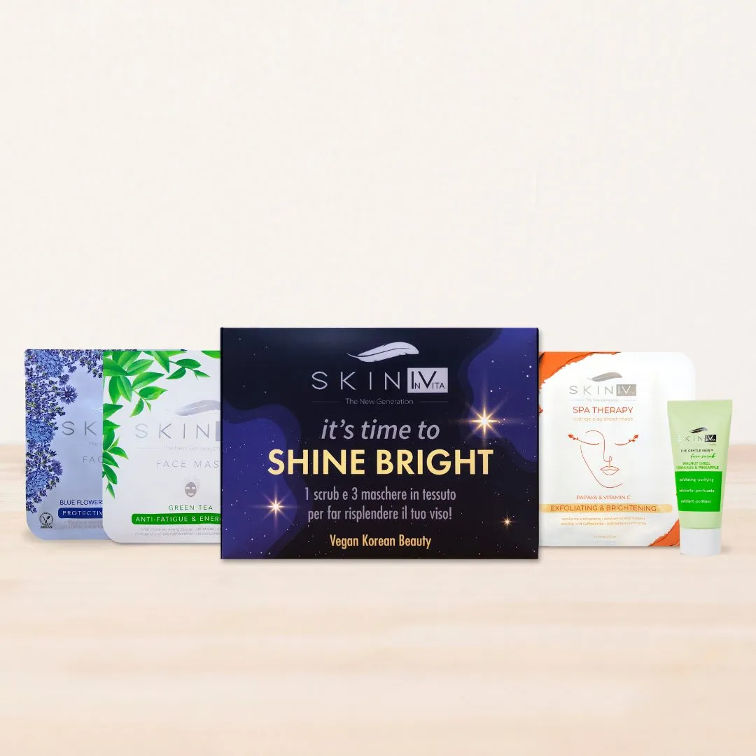 Skin Iv Shine Bright Box kit viso 4 pezzi vitamina C