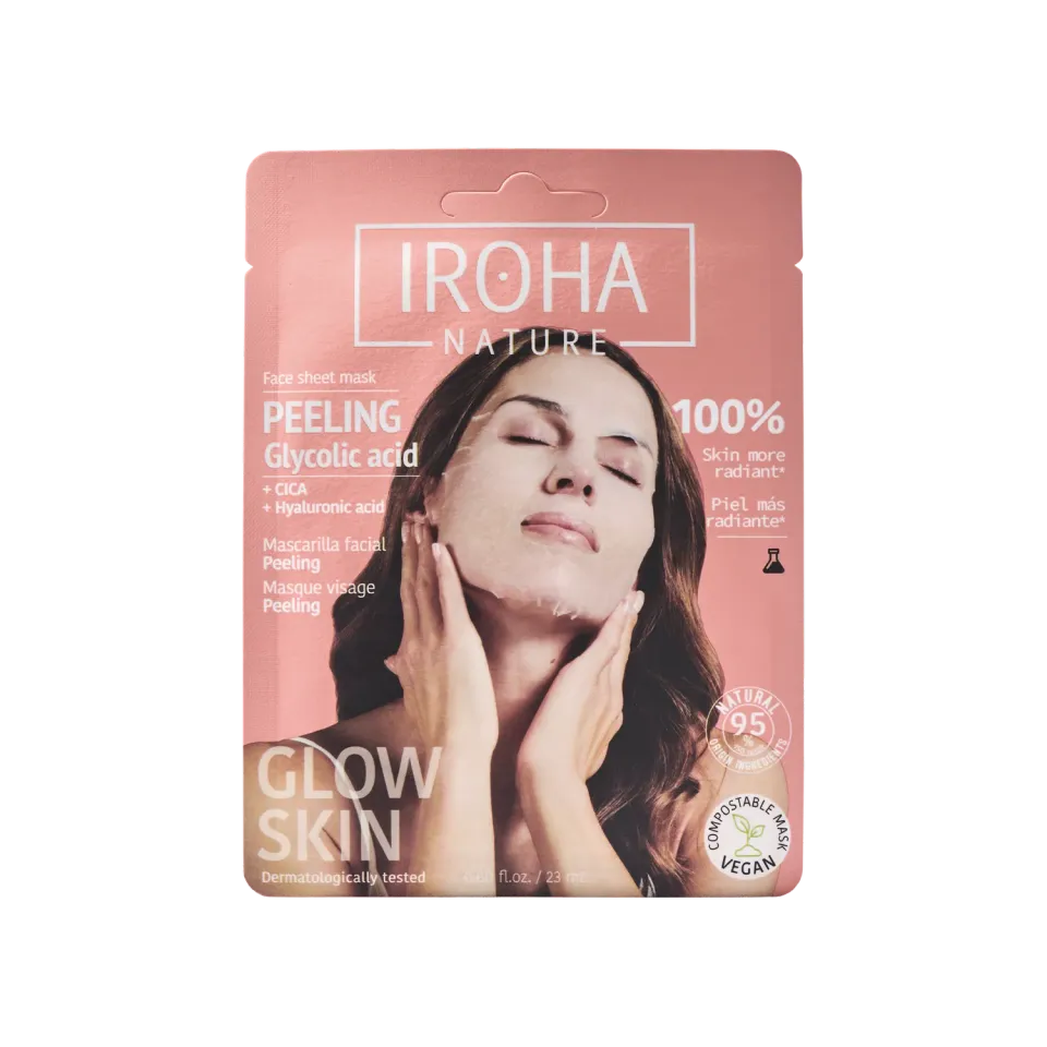 Irohanature Perfect Skin Peeling Mask Glicolico Maschera Tessuto