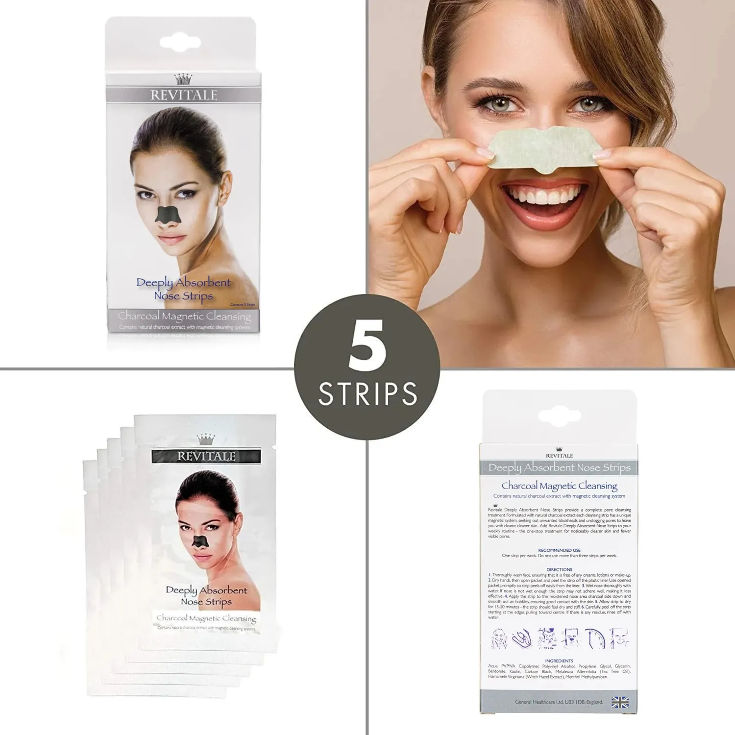 Revitale Classic Beauty Spa set 5 maschere viso collo occhi