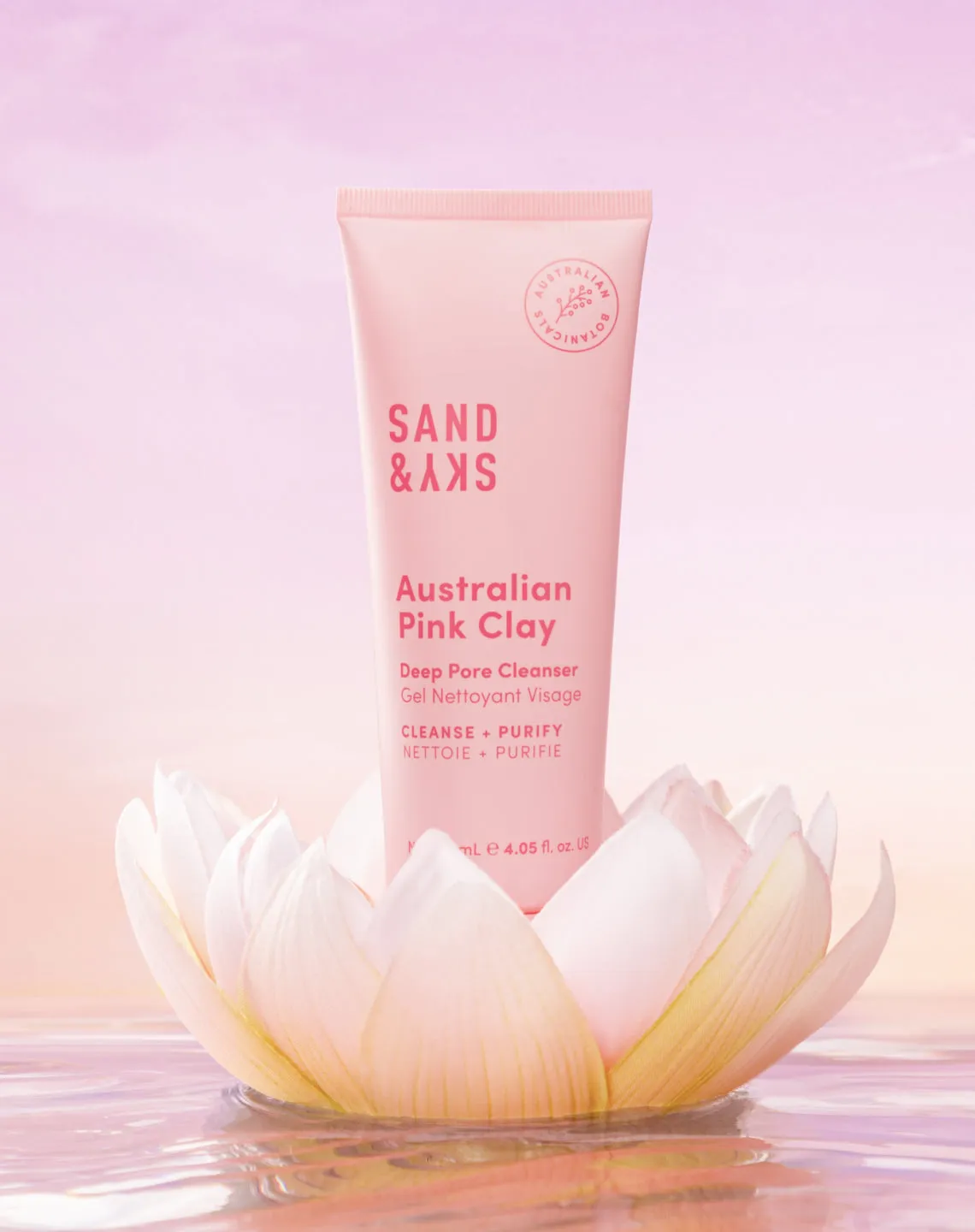 Sand & Sky Australian Pink Clay Deep Pore Cleanser detergente pori