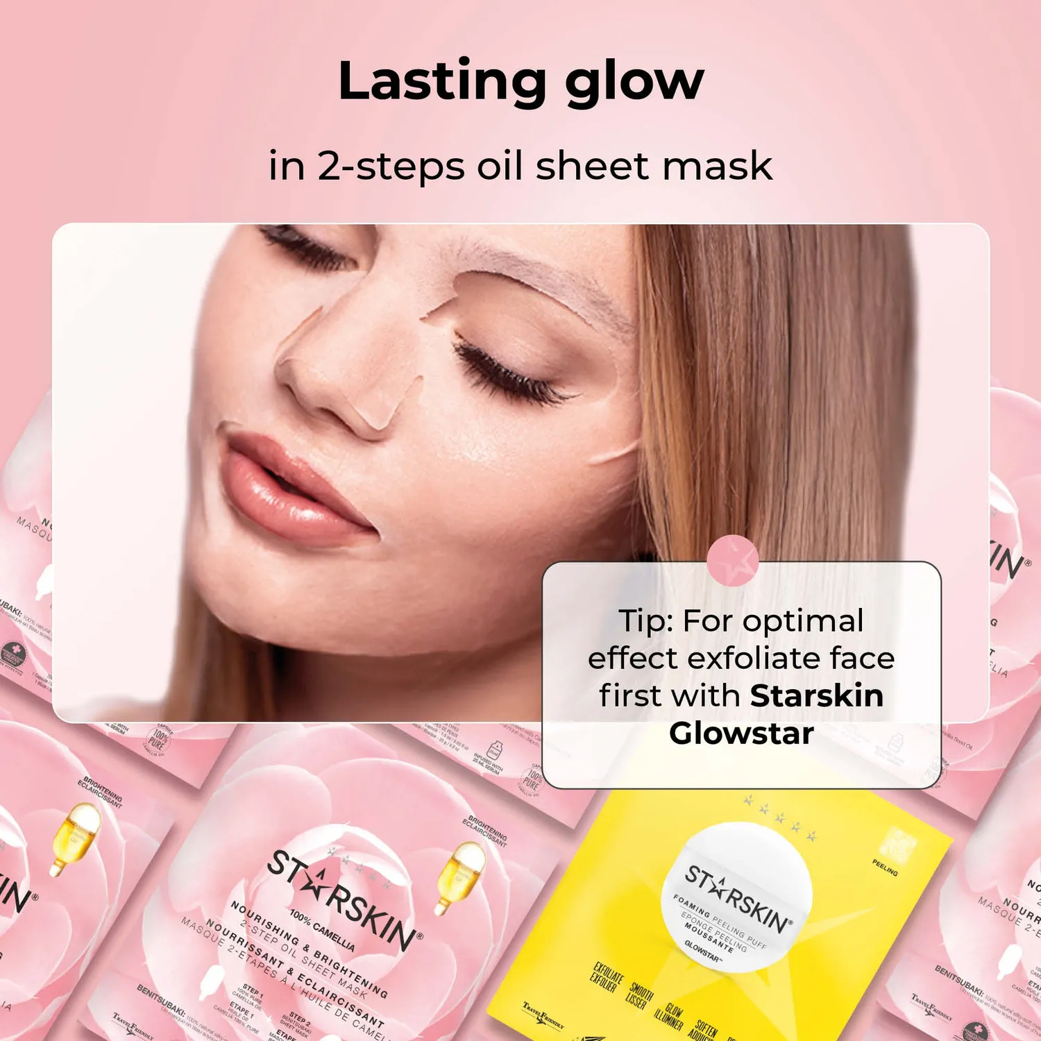 Starskin Essentials Camellia 3+1 maschera viso 4 pz nutriente