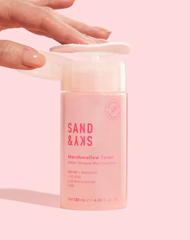 Sand & Sky Marshmallow Toner tonico viso illuminante AHA BHA
