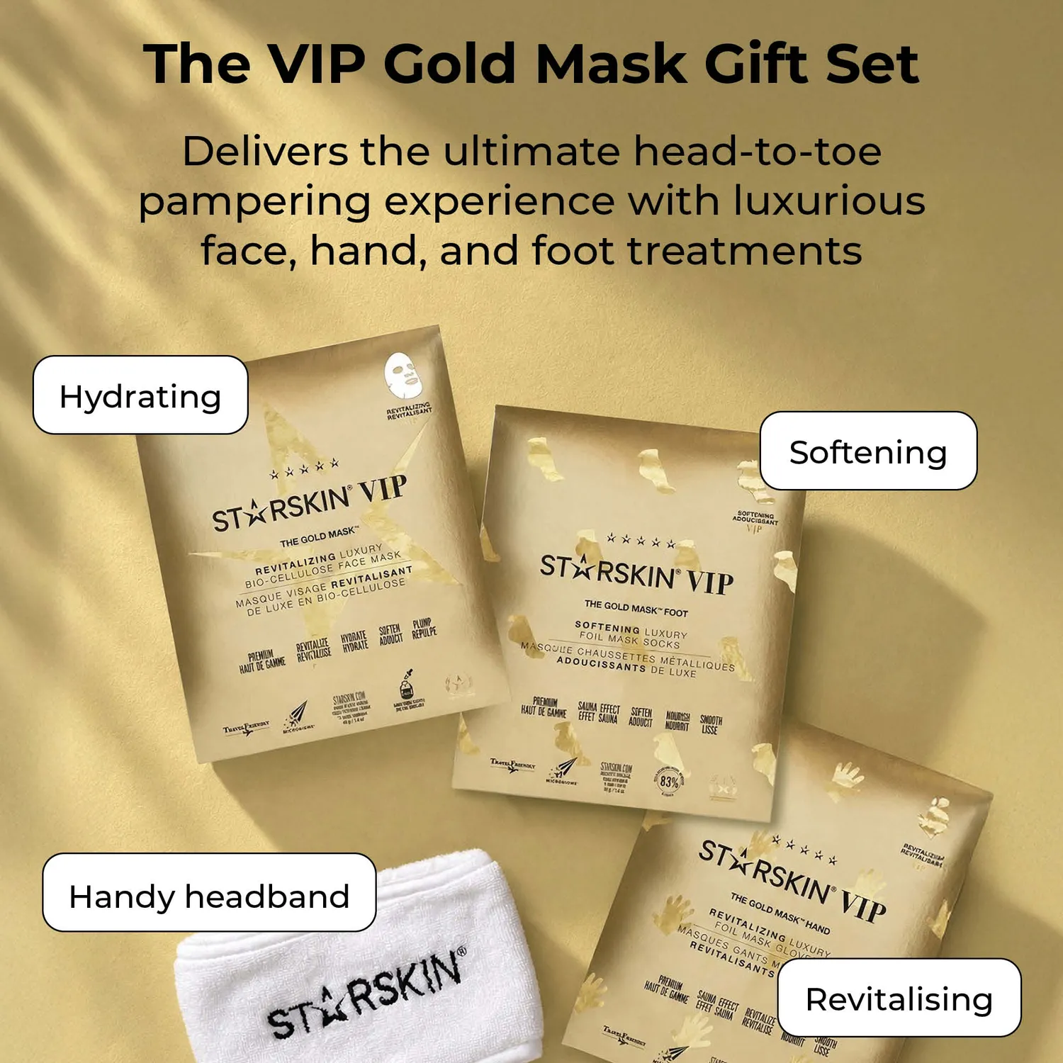 Starskin The Gold Mask Set maschere oro assortite