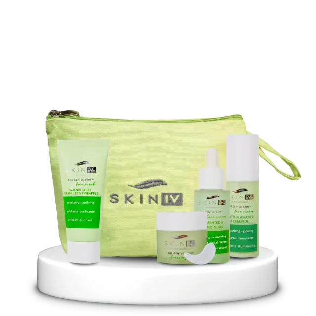 Skin Iv Kit Skincare Coreana Viso 4 Pezzi Idratante
