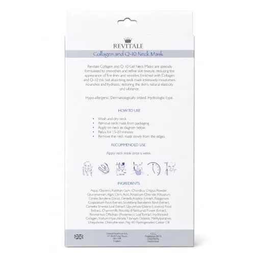 Revitale Collagen Q-10 maschera collo idratante 2 trattamenti