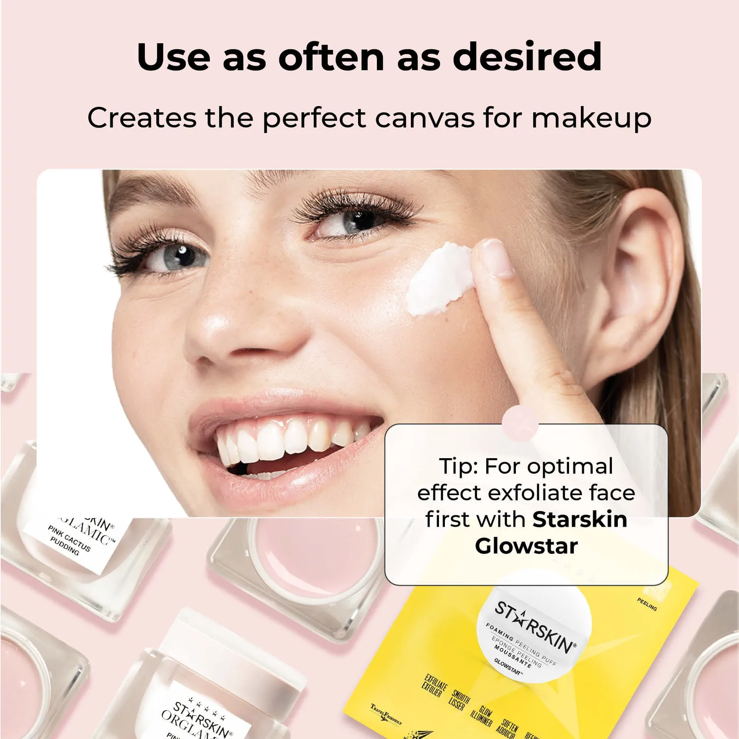 Starskin Orglamic Pink Cactus Pudding crema 15 ml idratante