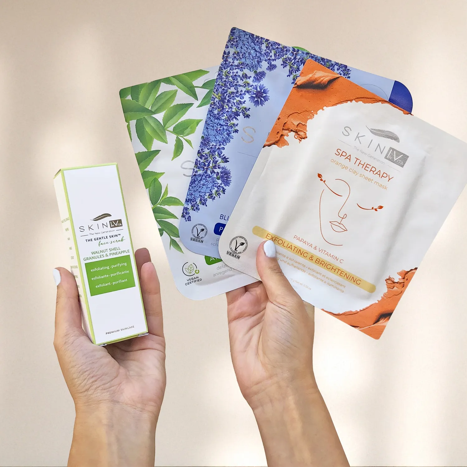 Skin Iv Shine Bright Box kit viso 4 pezzi vitamina C