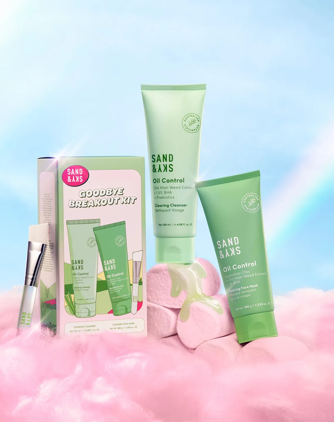 Sand & Sky Oil Control Kit detergente + maschera opacizzante