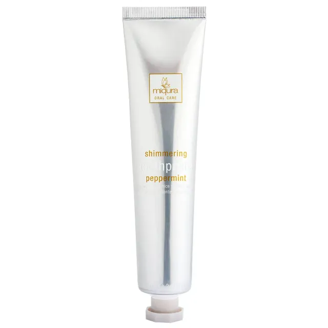 Miqura Shimmering dentifricio menta 75 ml glitter