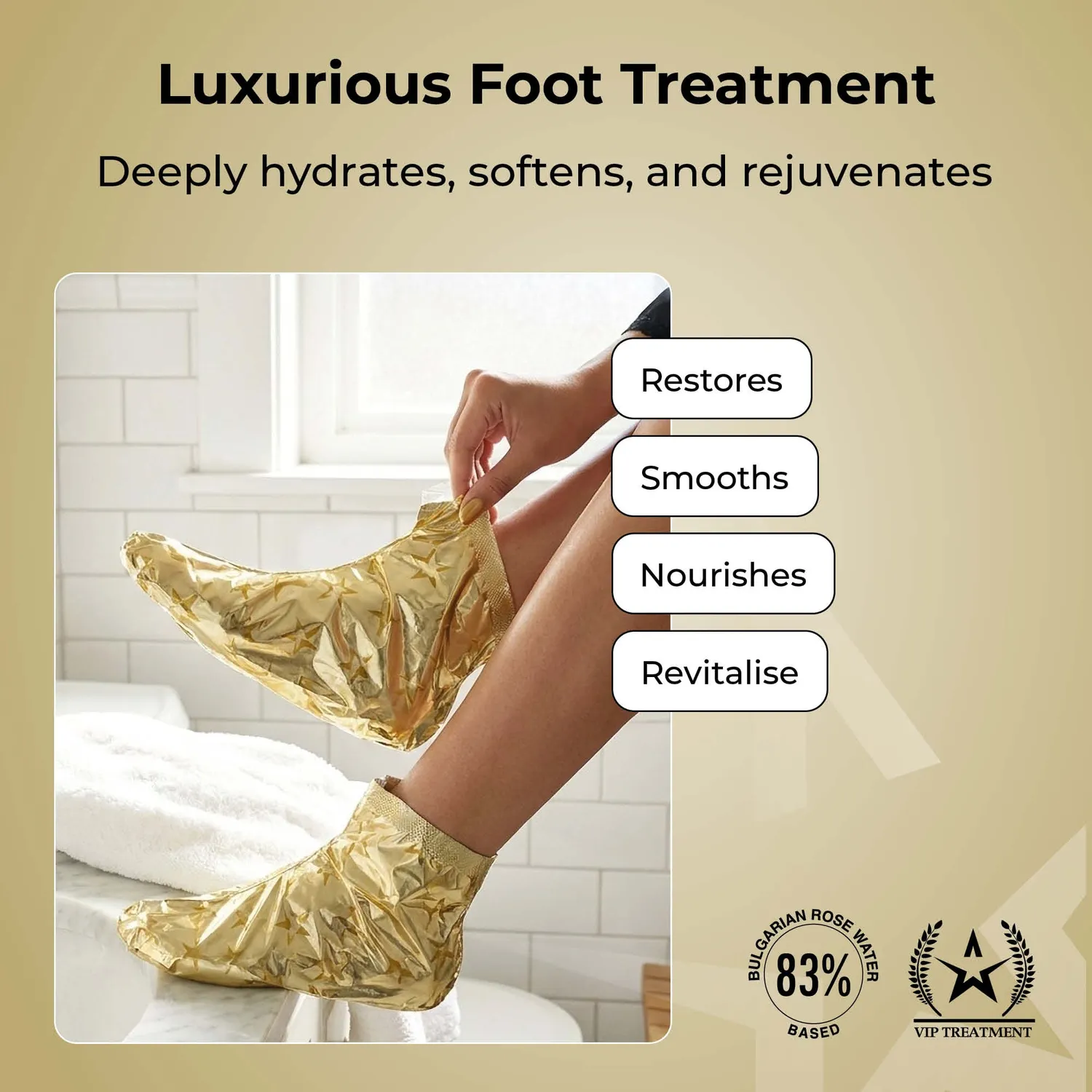 Starskin The Gold Mask Foot maschera piedi 3+1 rosa