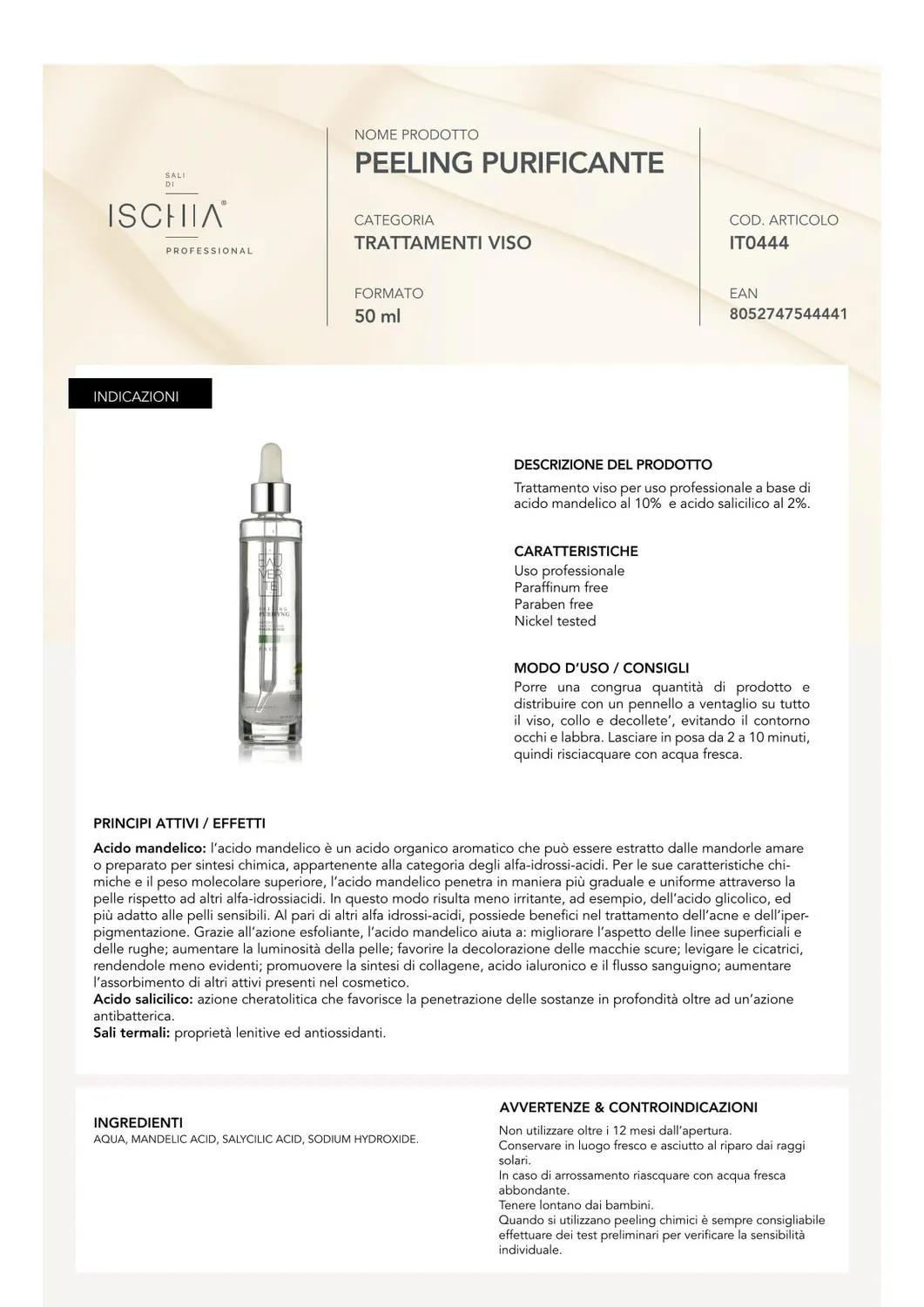 Ischia Thermae Sali di Ischia Pro peeling viso 50 ml esfoliante