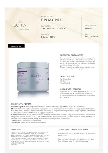 Ischia Thermae Sali di Ischia Pro crema piedi 500 ml rinfrescante