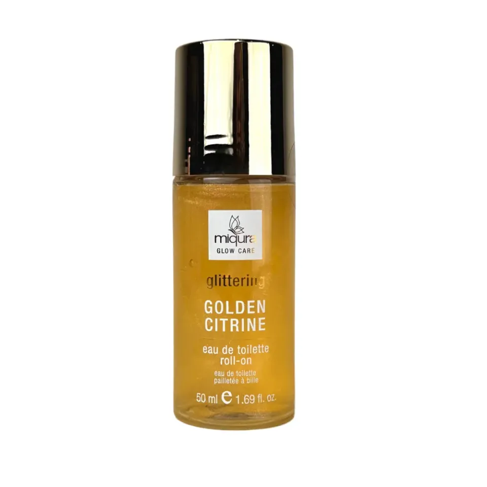 Miqura Golden Citrine eau de toilette roll-on glitter oro