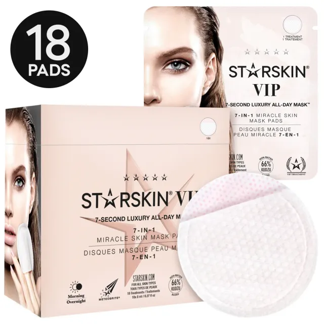 Starskin VIP 7-Second pad viso 18 pezzi illuminanti