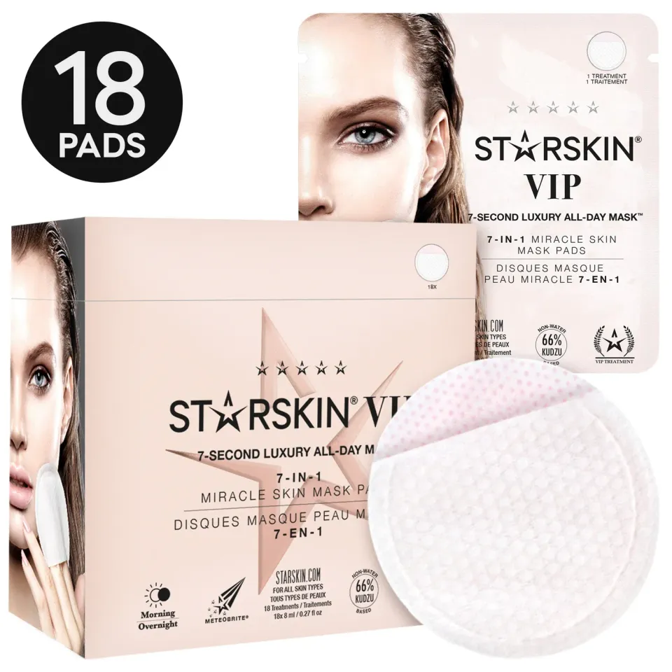 Starskin VIP 7-Second pad viso 18 pezzi illuminanti