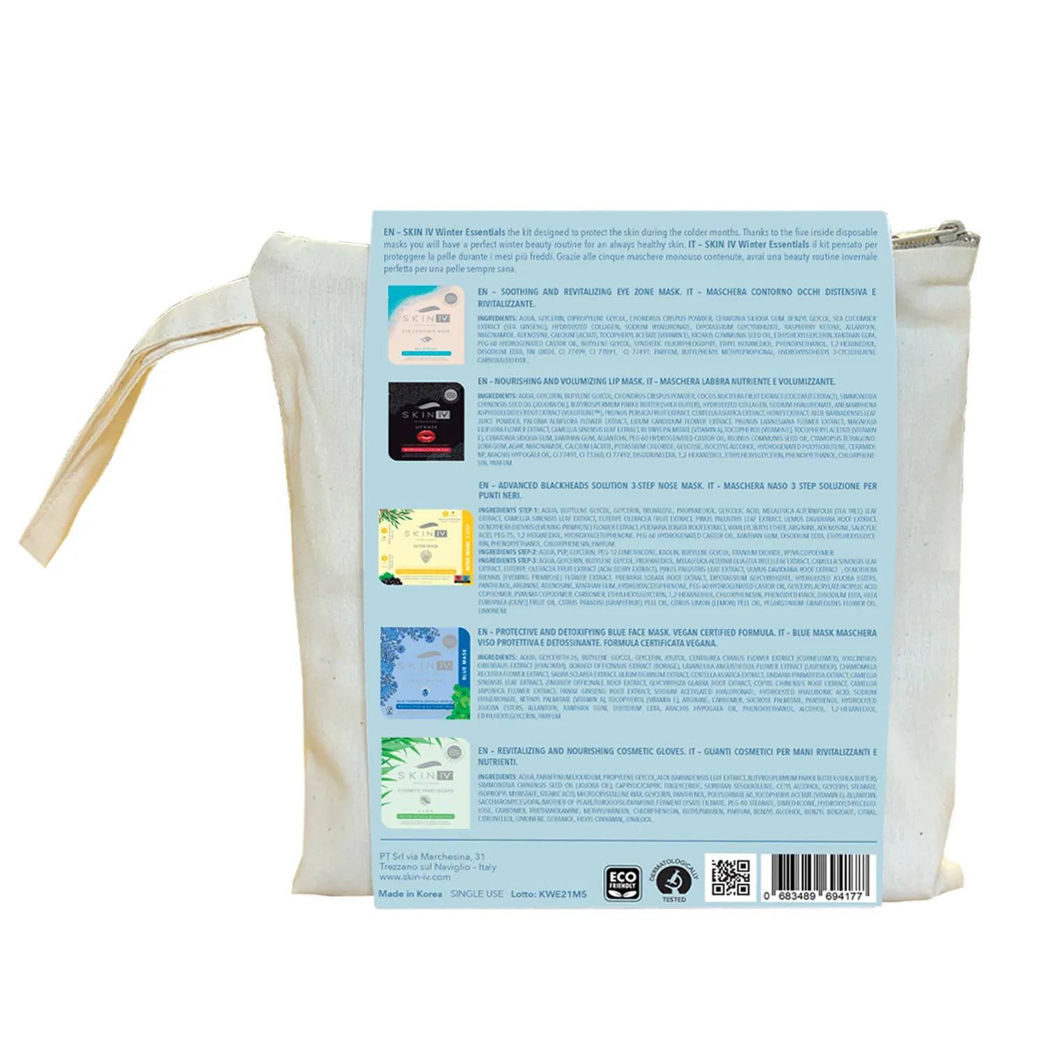 Skin Iv Winter Essentials Kit 5 Maschere Coreane Inverno