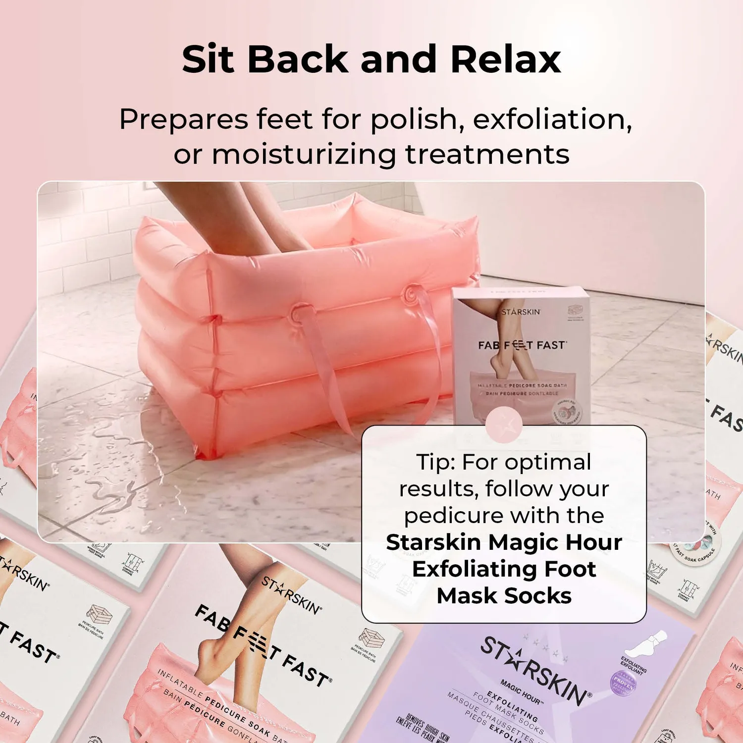 Starskin Fab Feet bacinella pediluvio gonfiabile