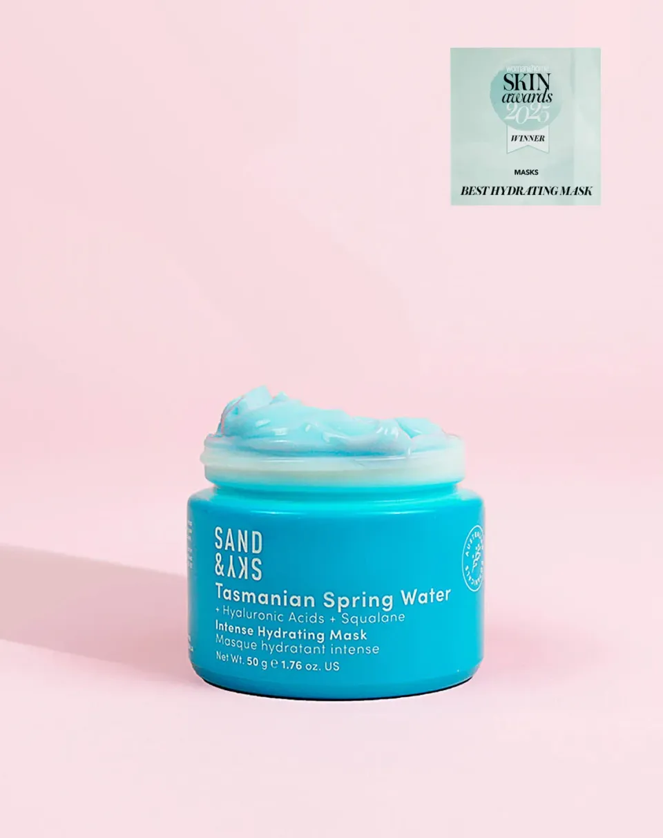Sand & Sky Tasmanian Spring Water Intense Hydrating Mask viso