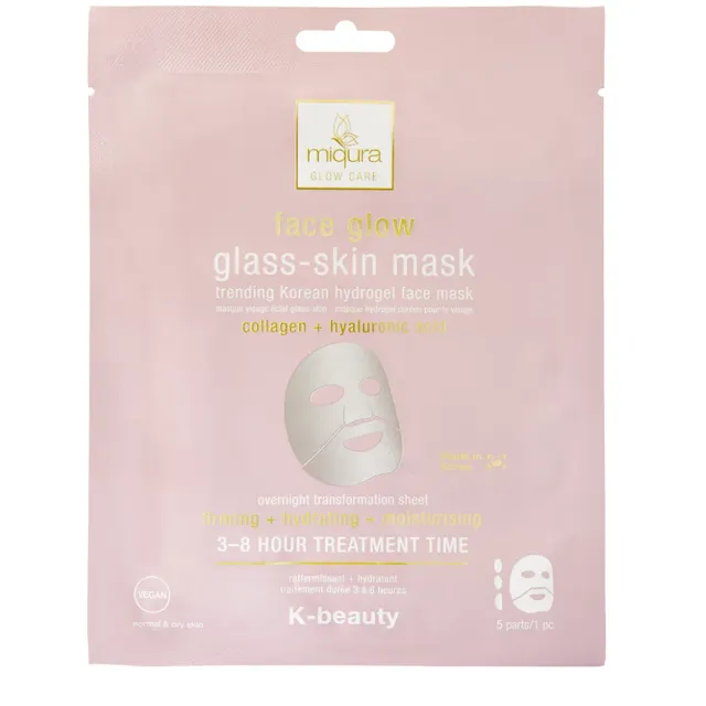 Miqura Glass-Skin maschera viso collagene effetto vetro