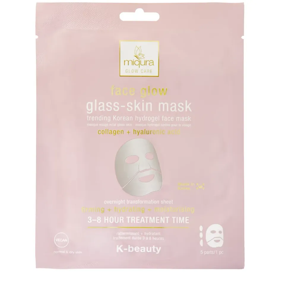 Miqura Glass-Skin maschera viso collagene effetto vetro