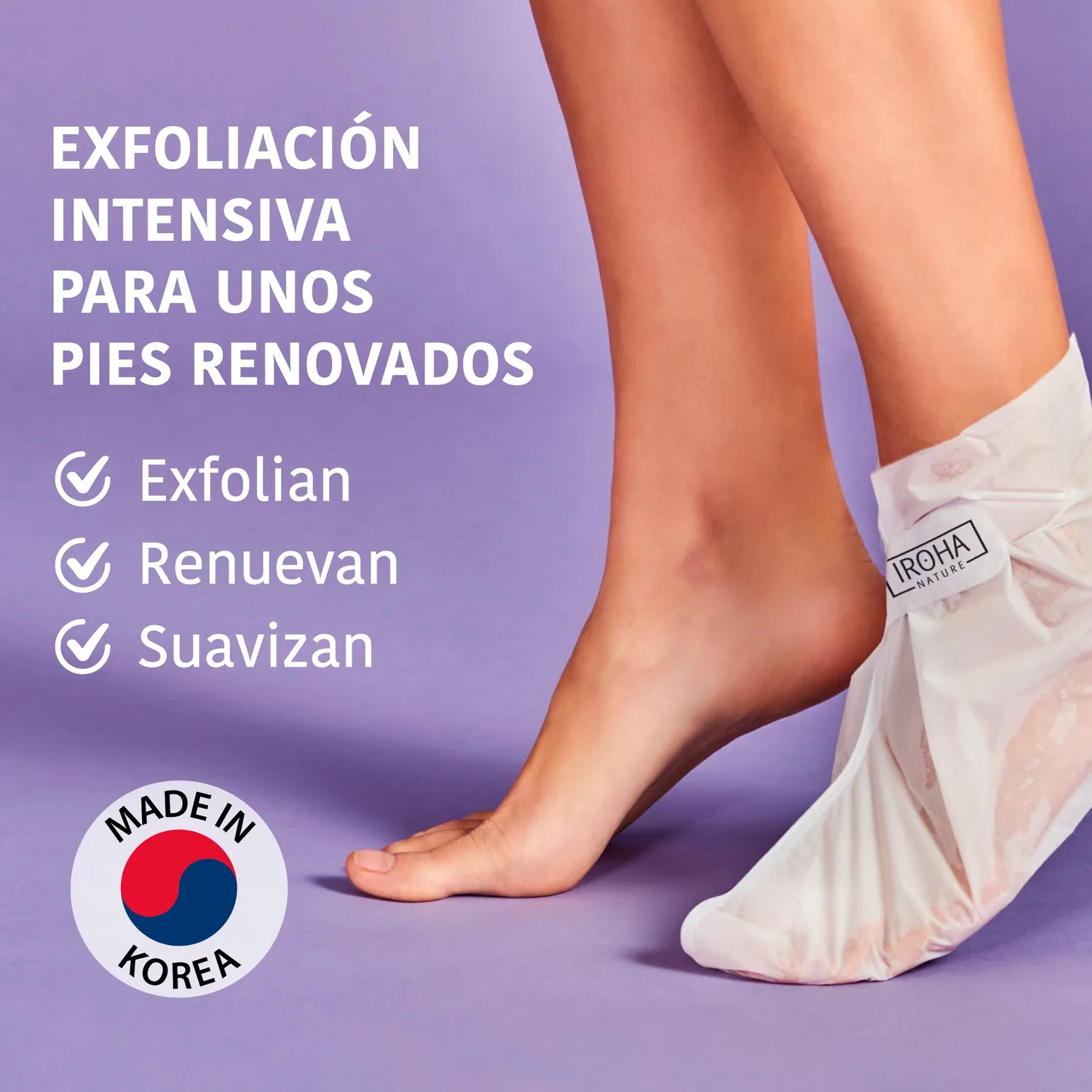 Iroha Nature peeling piedi calzini acido glicolico 1 paio