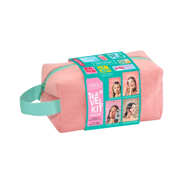Iroha Nature Travel Kit Essentials 2025 Kit Maschere Viso 4 Pezzi