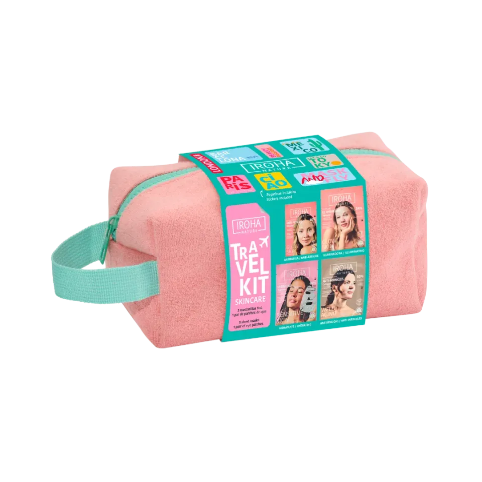 Iroha Nature Travel Kit Essentials 2025 Kit Maschere Viso 4 Pezzi