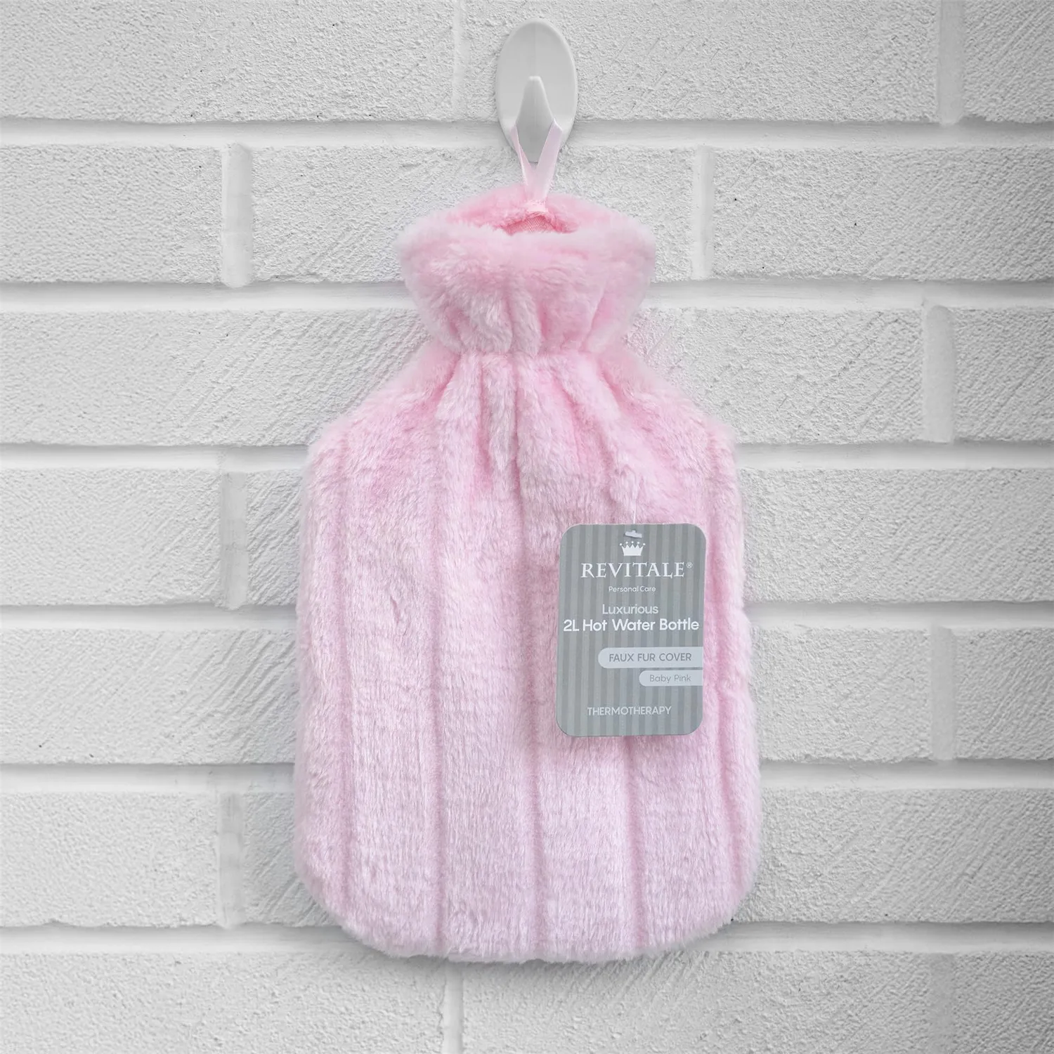 Revitale Borsa Acqua Calda Lusso 2 Litri Rosa Baby Gomma