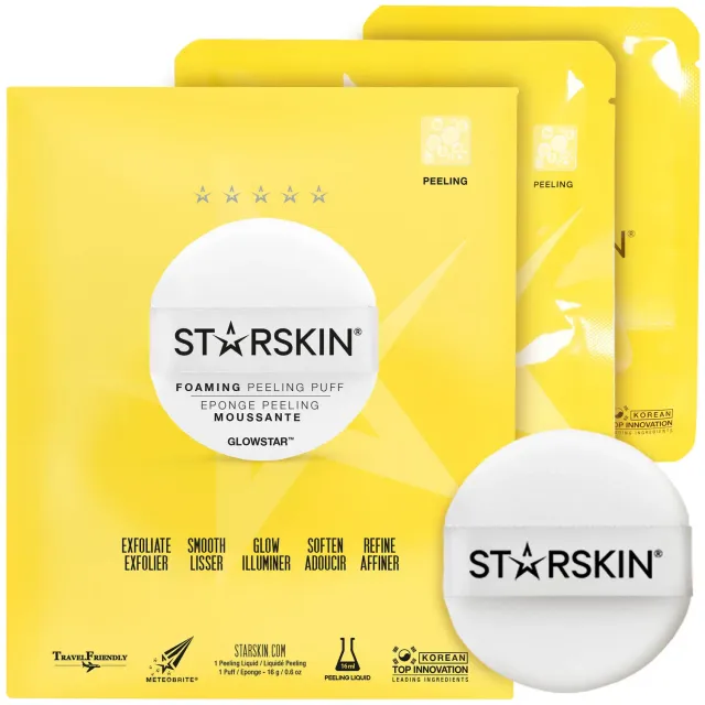 Starskin Essentials Glowstar Peeling Puff spugna esfoliante viso