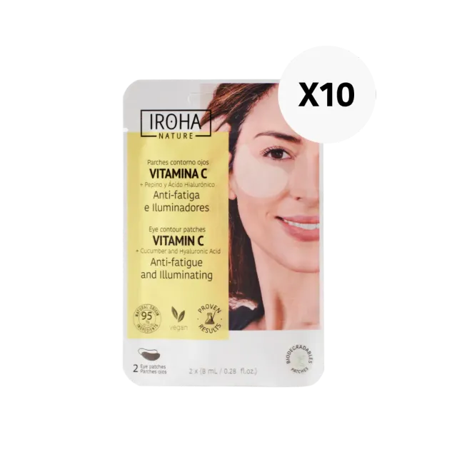 Iroha Nature patch occhi vitamina C 10 pezzi antifatica