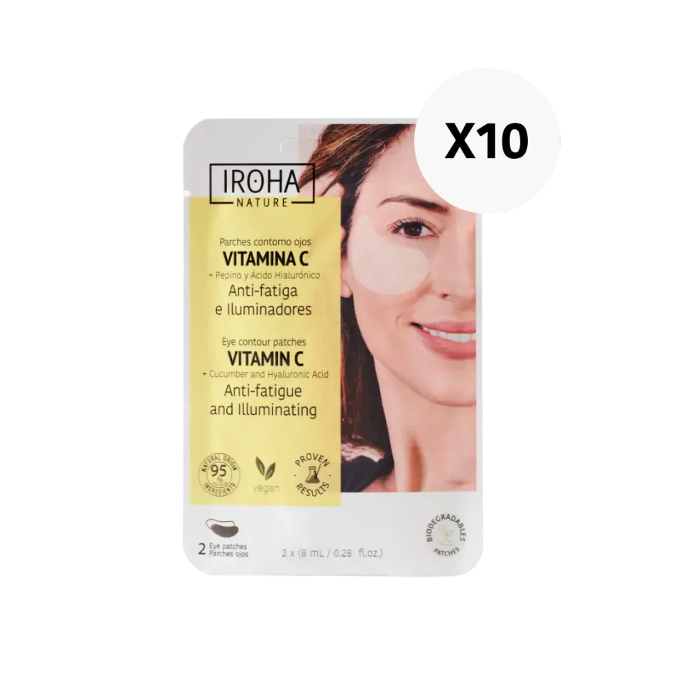 Iroha Nature patch occhi vitamina C 10 pezzi antifatica