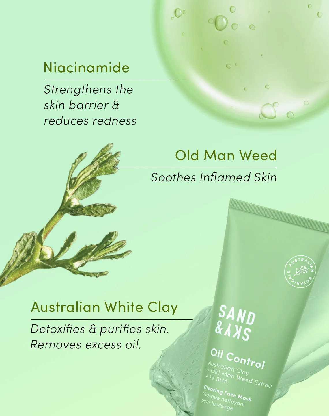 Sand & Sky Oil Control Kit detergente + maschera opacizzante