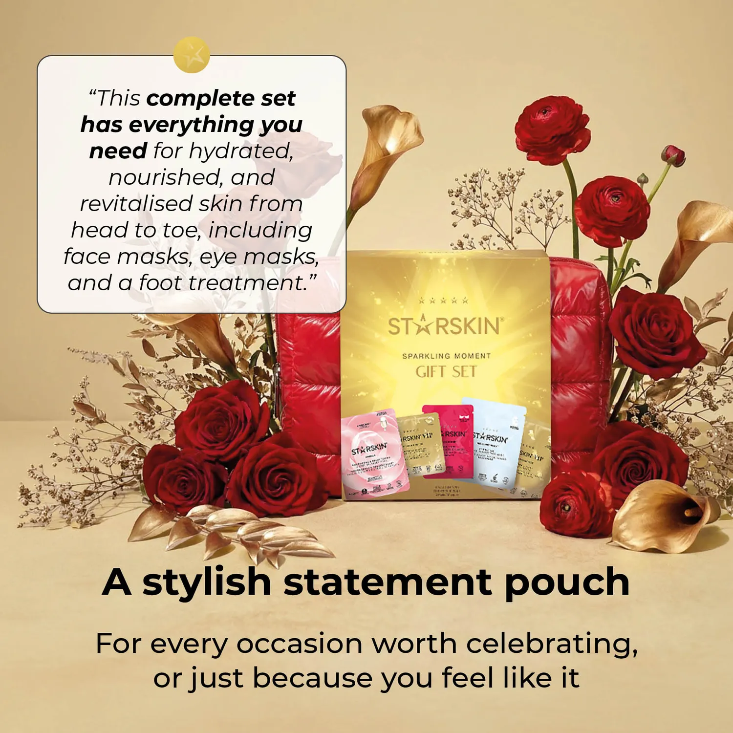 Starskin Sparkling Moment set 5 maschere viso piedi occhi pochette