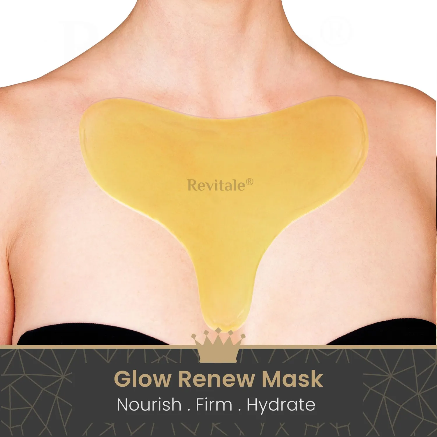 Revitale Collagen Décolleté maschera oro petto 3 pezzi rughe