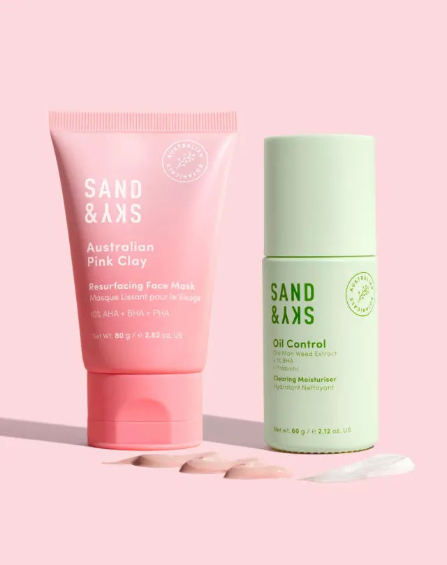 Sand & Sky Mattify & Clear Duo kit pelle grassa
