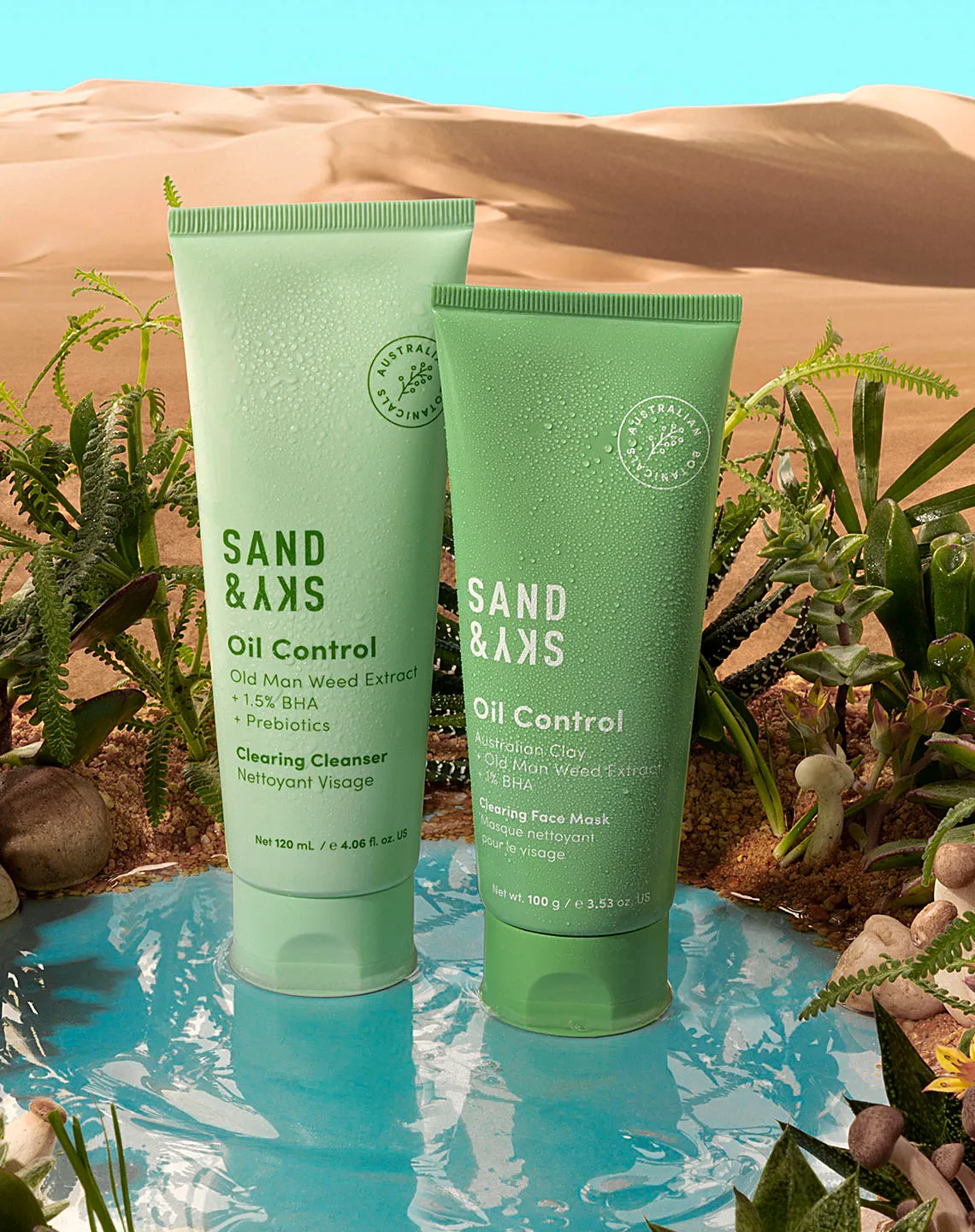Sand & Sky Goodbye Breakout Kit detergente + maschera brufoli
