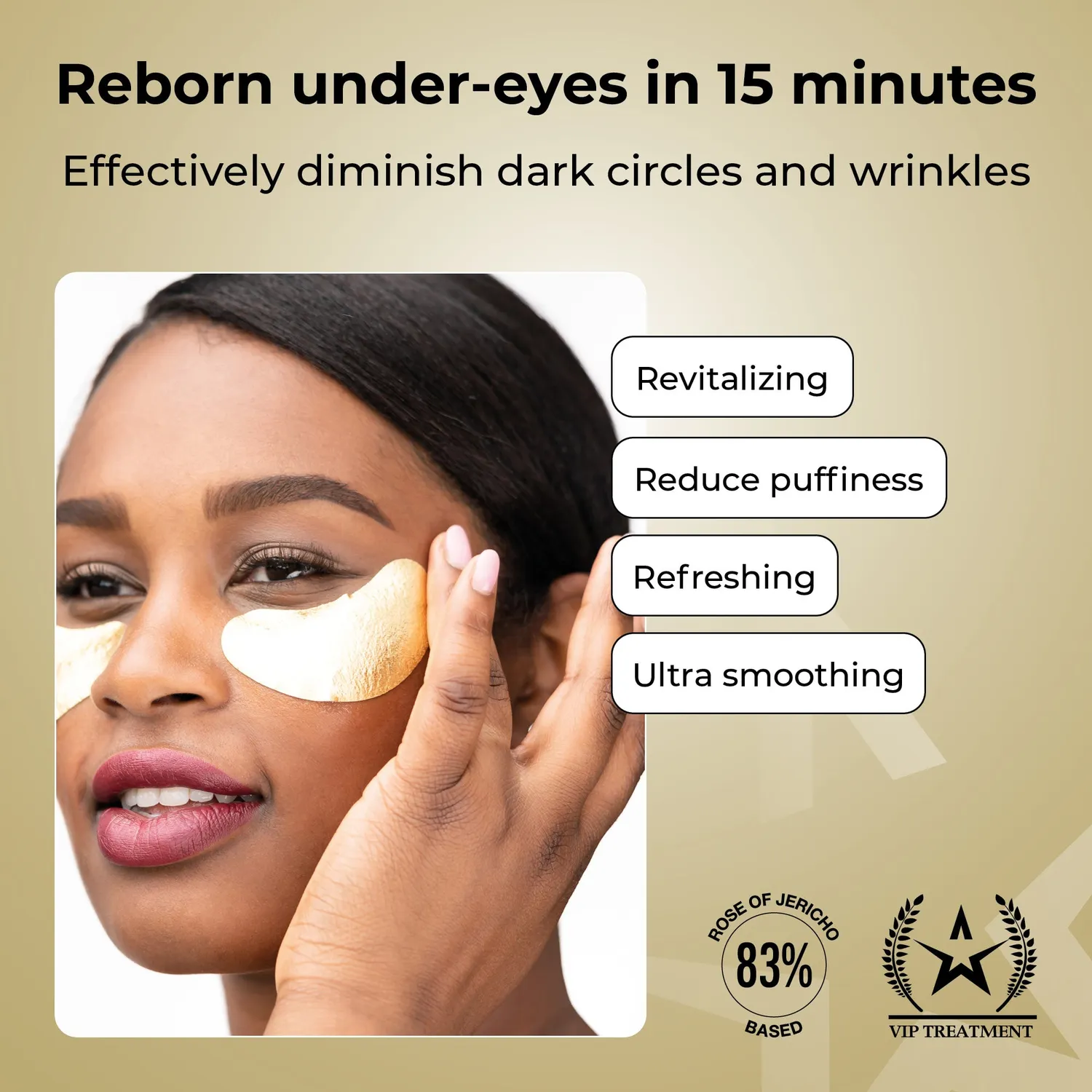 Starskin VIP The Gold Mask Eye Maschera Occhi Oro 1 Pezzo